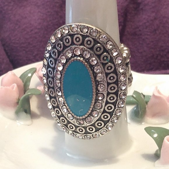 Faux Turquoise Ring - Picture 1 of 5